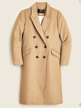 J. Crew Double-breasted topcoat in Italian wool-cashmere